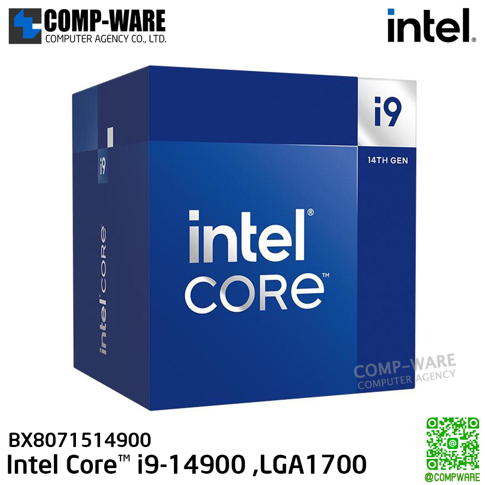 compware's tweet image. CPU BX8071514900 Intel Core™ i9-14900 Desktop Processor, 24 core/32 Thread, LGA1700 - 3Y Warranty
---
☛ Line : @compware
☛ E-mail : contact@compware-agency.com
☛ TEL: 081-875-2497
#compware #compwarecomputer
