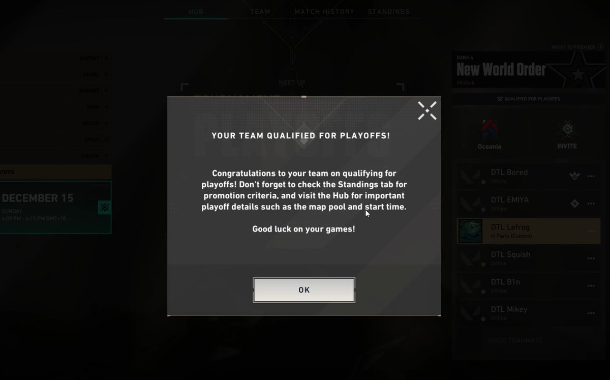 invite playoffs WWW