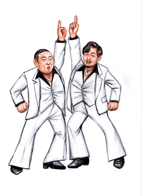 体格ナイトフィーバー、ご覧いただけましたでしょうか。見逃した方は#Hulu  #TVer で12月15日(日)夕方から配信開始されます。新作体格ブラザーズイラストもご覧下さい 