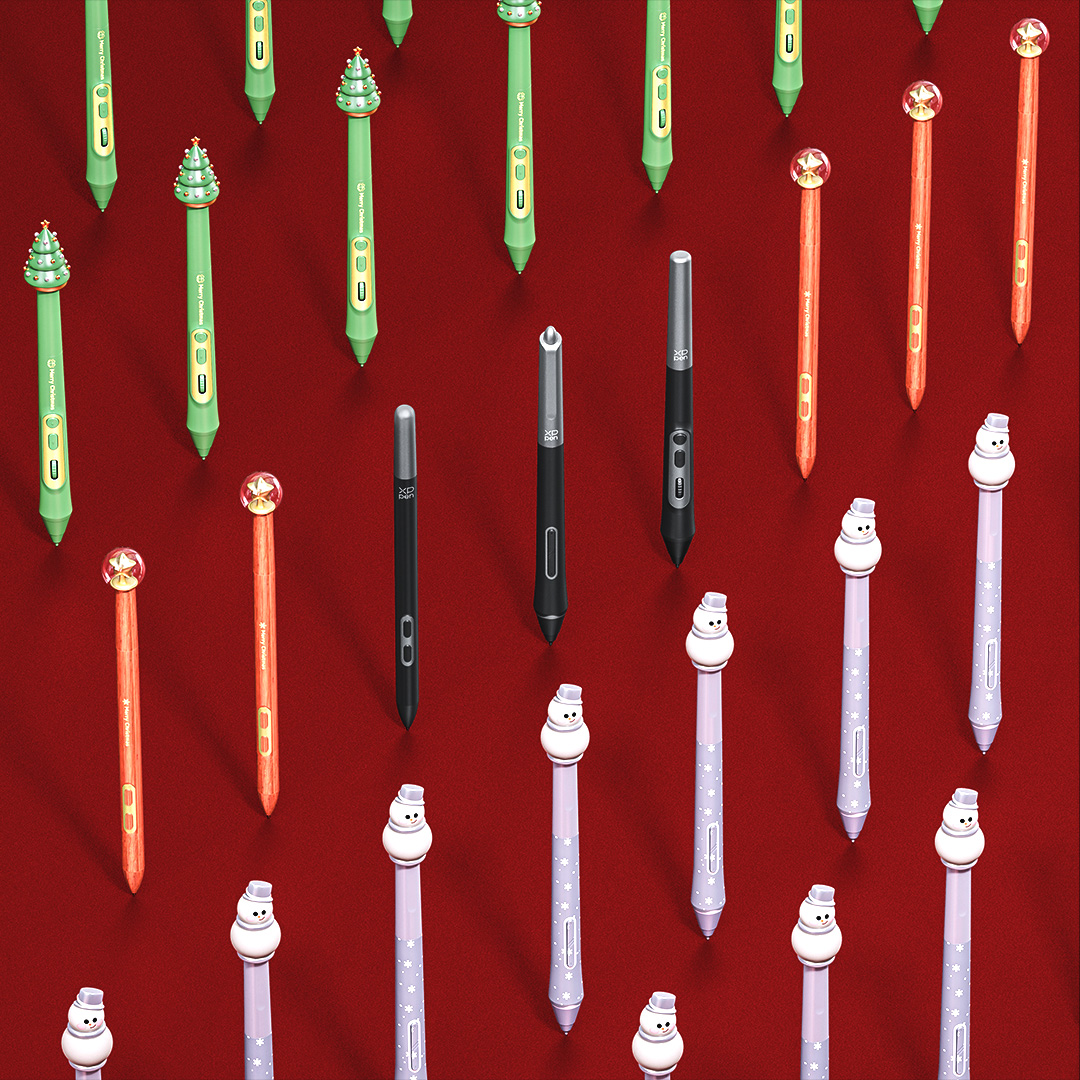 XPPEN's tweet photo. 🎄🎁 Merry Limited Edition Alert! 🖌️
❄️ Which one would jingle your bells? 🎅Comment your fave and dream with us!🎄🤣
#magicdrawingpad #ack05 #x3prostylus #christmasgift #ConceptDesign 🫣 https://t.co/DcoesxKhKg