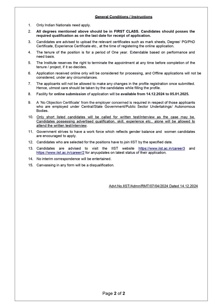 IIST_Trivandrum's tweet image. Contract Positions in IIST
Data Processing Assistant
Placement Officer
Engineer (HPC)
Please visit : iist.ac.in/career2 &amp;amp; iist.ac.in/career3
#iist #DataProcessingAssistant #placementofficer #engineer #contractjobs