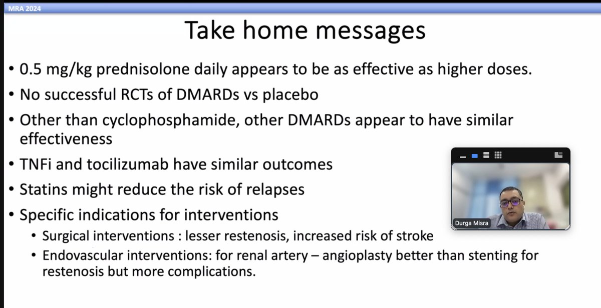 Deepti Agarwal (@deepti_pramod) on Twitter photo Listening to stalwarts can change the way you look at a disease completely ! Sunday morning well spent ! #rheumtwitter
Thank you sir <a href="/DurgaPrasannaM1/">Durga Prasanna Misra</a> for such a lucid and evidence based lecture on TAK
And thank you <a href="/kavitak1967/">Dr. Kavita Krishna</a> for always bringing the best in the field ! Listening to stalwarts can change the way you look at a disease completely ! Sunday morning well spent ! #rheumtwitter
Thank you sir <a href="/DurgaPrasannaM1/">Durga Prasanna Misra</a> for such a lucid and evidence based lecture on TAK
And thank you <a href="/kavitak1967/">Dr. Kavita Krishna</a> for always bringing the best in the field !