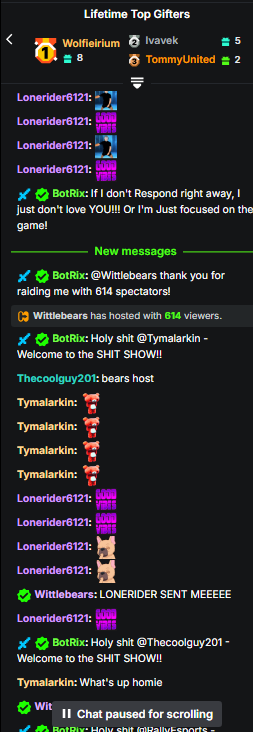 lonerider6121's tweet photo. @wittlebears making @boonedog24 night with a raid. thank you @wittlebears youre amazing and he wasnt ready for that LMAO. <3

https://t.co/dQd0ouAj4n https://t.co/5tydNo7sau