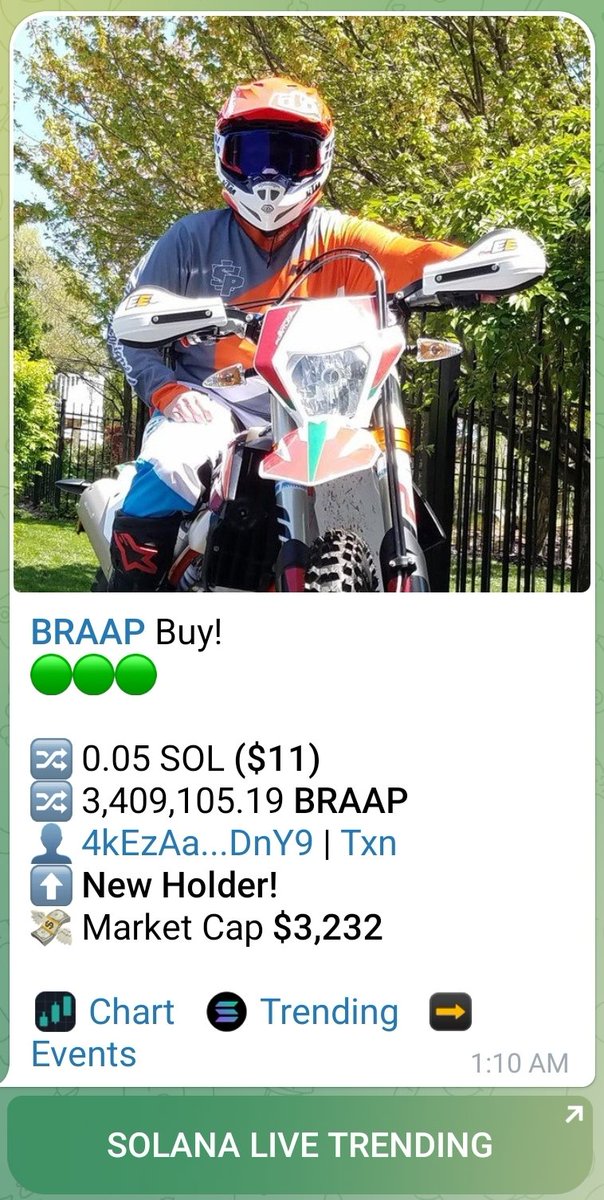 BRAAPCoin's tweet photo. Tied to the launch of a new Dirt Bike/Supermoto ecommerce selling platform. More details to follow... https://t.co/kYzEjuSgy9