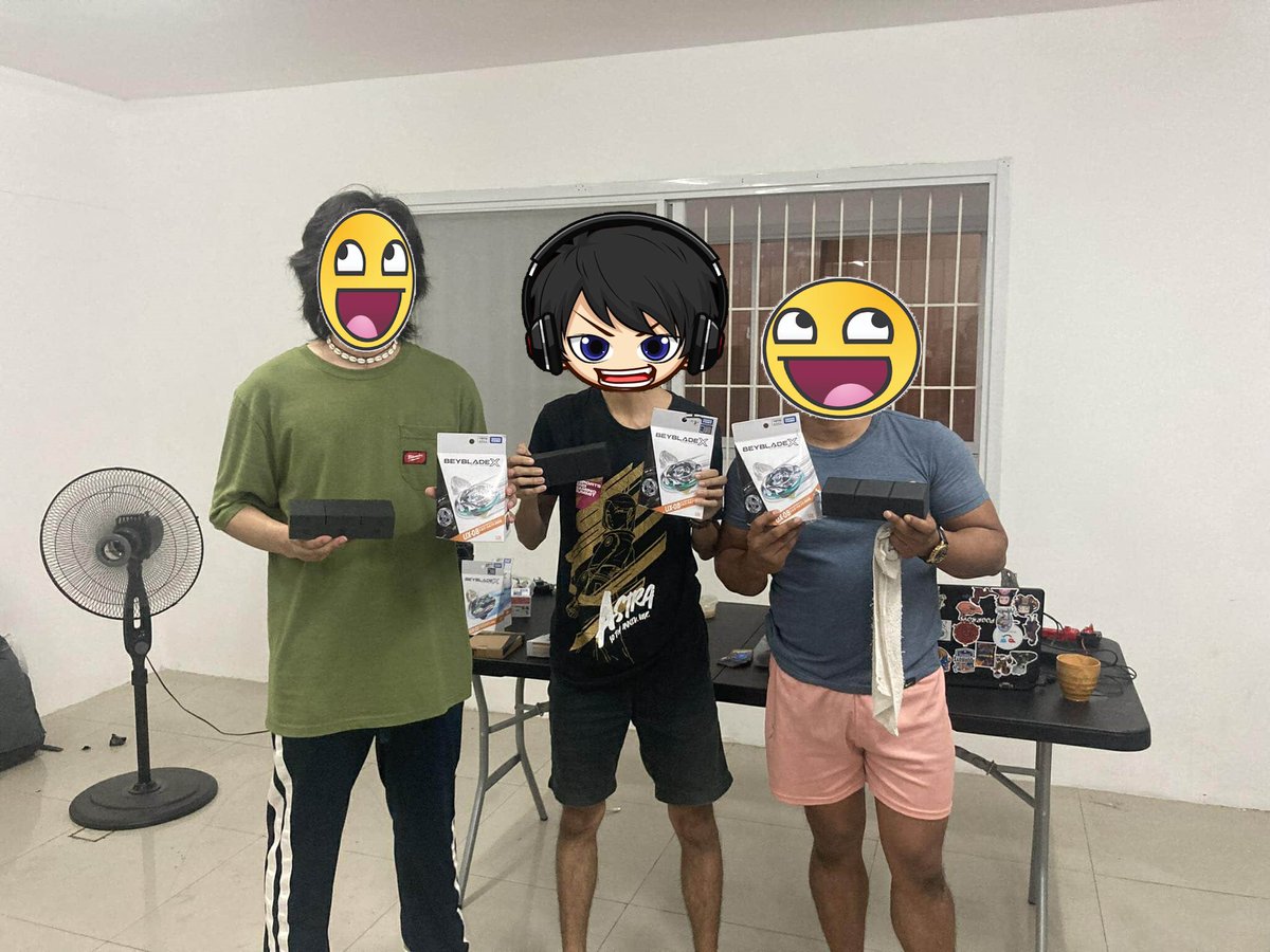 Muteki's First Beyblade X Team Tournament   

• 8 Teams  
• 3G Deck each player 
• Change the loser till enemy team is knocked out  

and we managed to get the crown.

#beyblade  #Beybladex