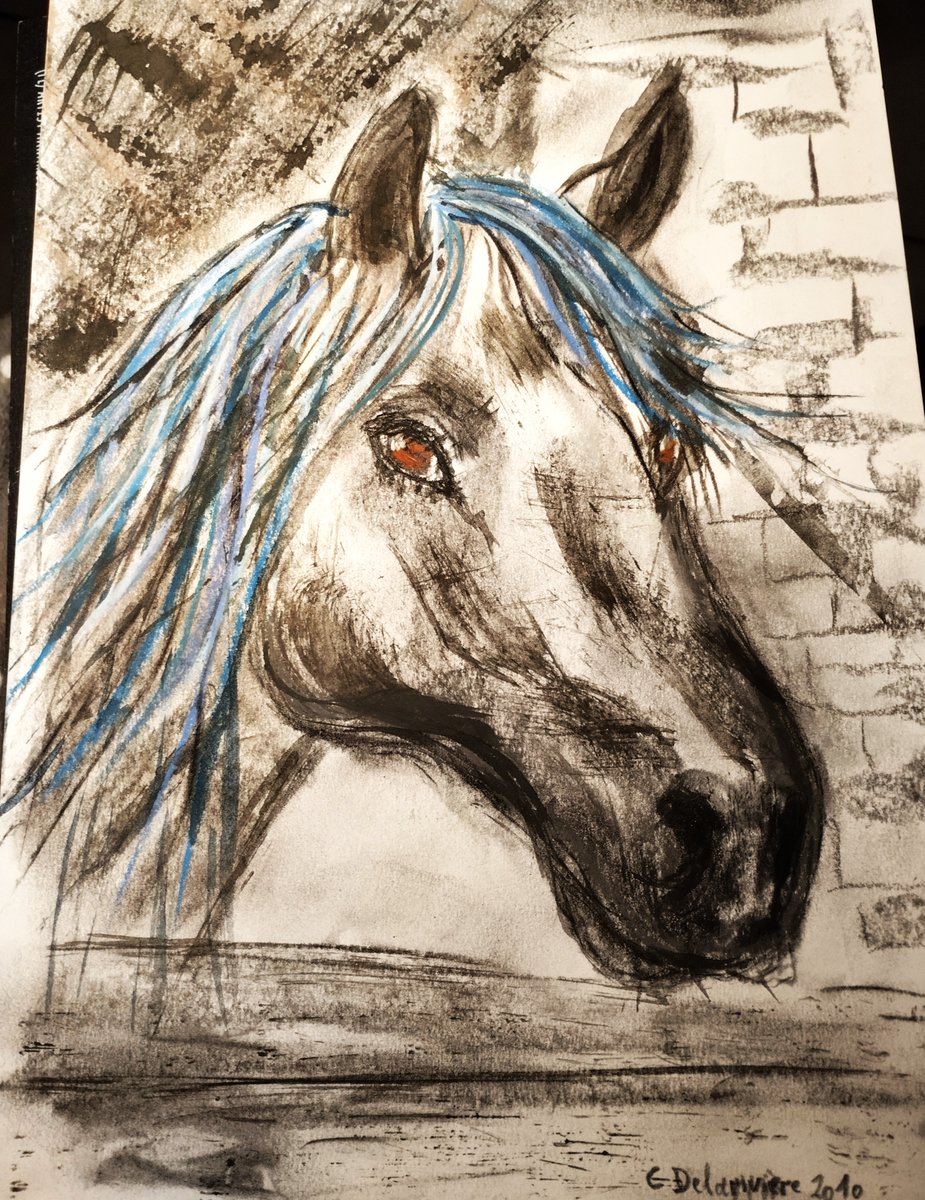 dlrchantal's tweet photo. Each pencil stroke is an expression of my love for these magnificent creatures and my desire to capture their essence." 🫶#Art #Horse #Drawing #delari #BlueMane #Artwork #Artist #Illustration #ContemporaryArt #PassionForArt #Emotion #PersonalCreation https://t.co/Ynm7UOj6bB