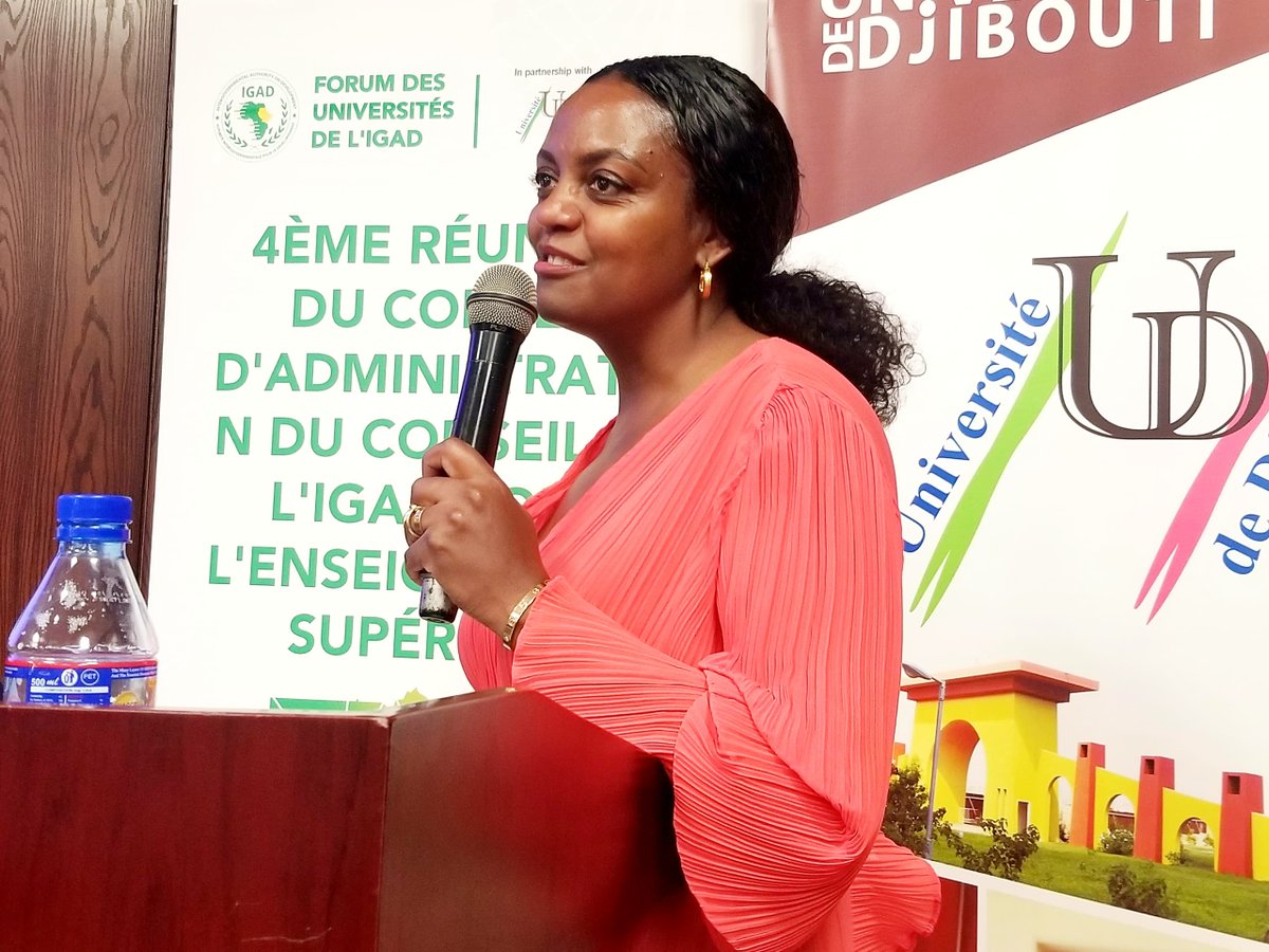IGADHealthS's tweet photo. #ICHE #IGADUniversityForum # Djibouti
Day - 2
Presentation: Background and objectives of the coming Scientific Conference on Migration, Displacement and Urbanization - solutions for sustainable development
Presenter:
Ms. Yemisrach Benalfew, Coordinator for Strengthening IGAD Migration Policy Implementation (SIMPI)
@giz_gmbh @UNmigration @UNESCO @EU_Partnerships @Refugees @IGADEduProgam
@UEaDjibouti, @univdjibouti @Byemisrach @fisseham23 @drkebedekassa
@AnibVicky1 @AlwanFathia