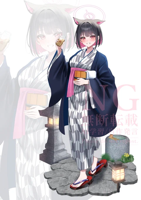 冬コミのアクスタのイラストになります〜#C105 #ブルアカ 