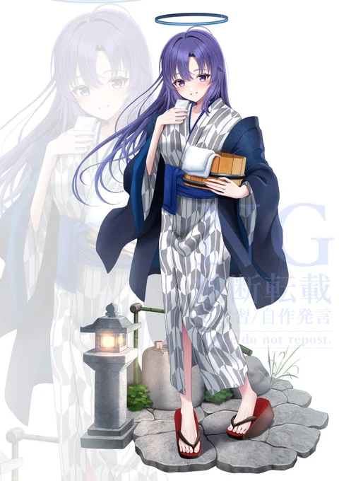 冬コミのアクスタのイラストになります〜#C105 #ブルアカ 