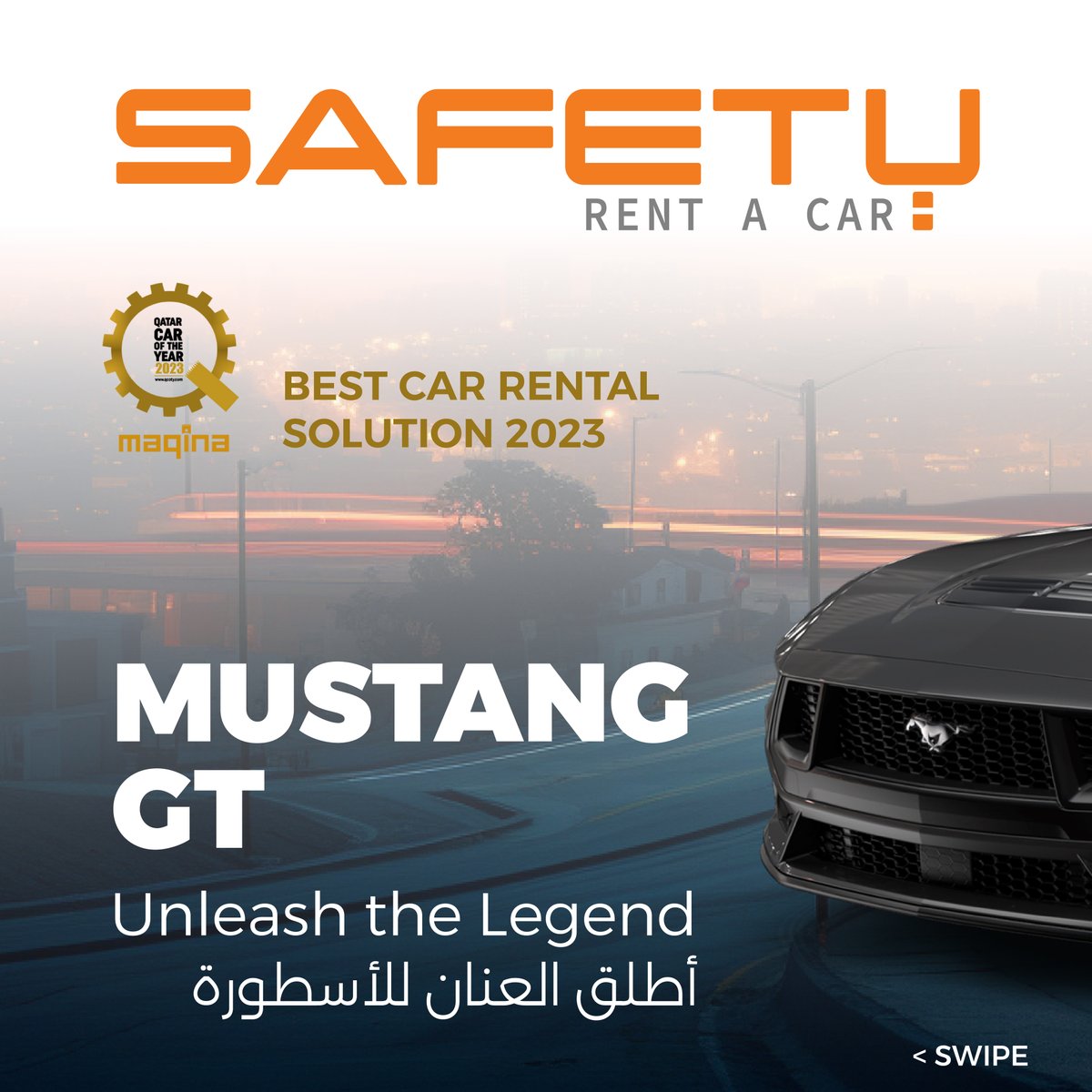 SafetyRac's tweet photo. Experience the thrill of driving the Mustang GT—available now for rent at Safety Rent a Car. Don’t just drive; make a statement on every road.
عِش الإثارة مع قيادة موستانج GT—متوفرة الآن للإيجار لدى Safety Rent a Car. لا تكتفِ بالقيادة؛ اجعل من كل طريق علامة فارقة.
#mustang #Doha https://t.co/PkuZDg107A