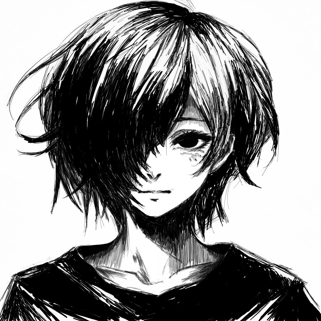bahgodd's tweet photo. just touka #TokyoGhoullery #touka https://t.co/dB3YpyxLey