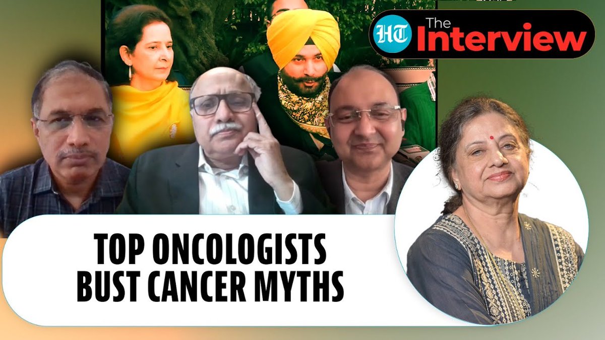Amid #NavjotSinghSidhu's cancer claim, senior oncologists join HT's <a href="/kumkumchadha/">kumkum chadha</a> in the latest edition of #TheInterview to debunk common myths surrounding #cancer cure.

Watch full interview 🔗 youtu.be/hehkKlF7z9A?si…

#CancerCure #CancerMyths | <a href="/docrohatgi/">dr nitesh rohatgi</a> <a href="/harit_oncochat/">Harit Chaturvedi</a>