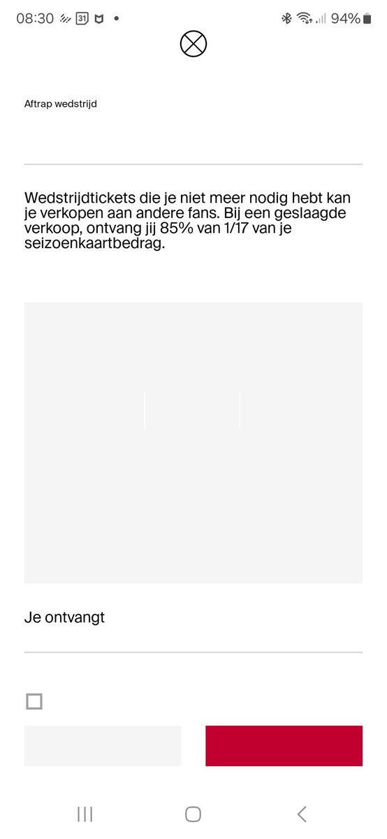 Larry_Wouter's tweet photo. @AjaxFancare ik heb mijn kaartjes gisteren te koop gezet via resale. Worden ze niet verkocht, dan neem ik ze weer terug. Echter krijg ik die mogelijkheid niet. Ik krijg een blanco schermpje en kan nergens op klikken (zie hieronder) . Hebben jullie een oplossing? https://t.co/GvrcwZWPTa