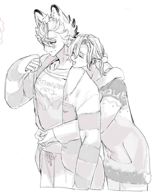 千以蔵さんとサイコ〜絵茶したꪔ̤̫と微捏造#twst_BL 