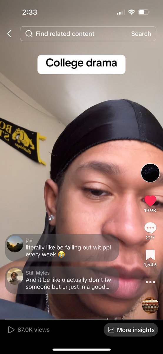 kellzfrmhell's tweet image. Ever since I posted this video all I be hearing on campus is “ain’t you the nigga that’s was on tik tok”