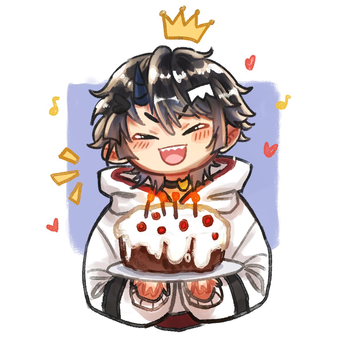 KuroLegendz's tweet photo. Thank you sooooooo much for this adorable birthday art. It is extremely cute ;^;)b https://t.co/FYzczQzABU