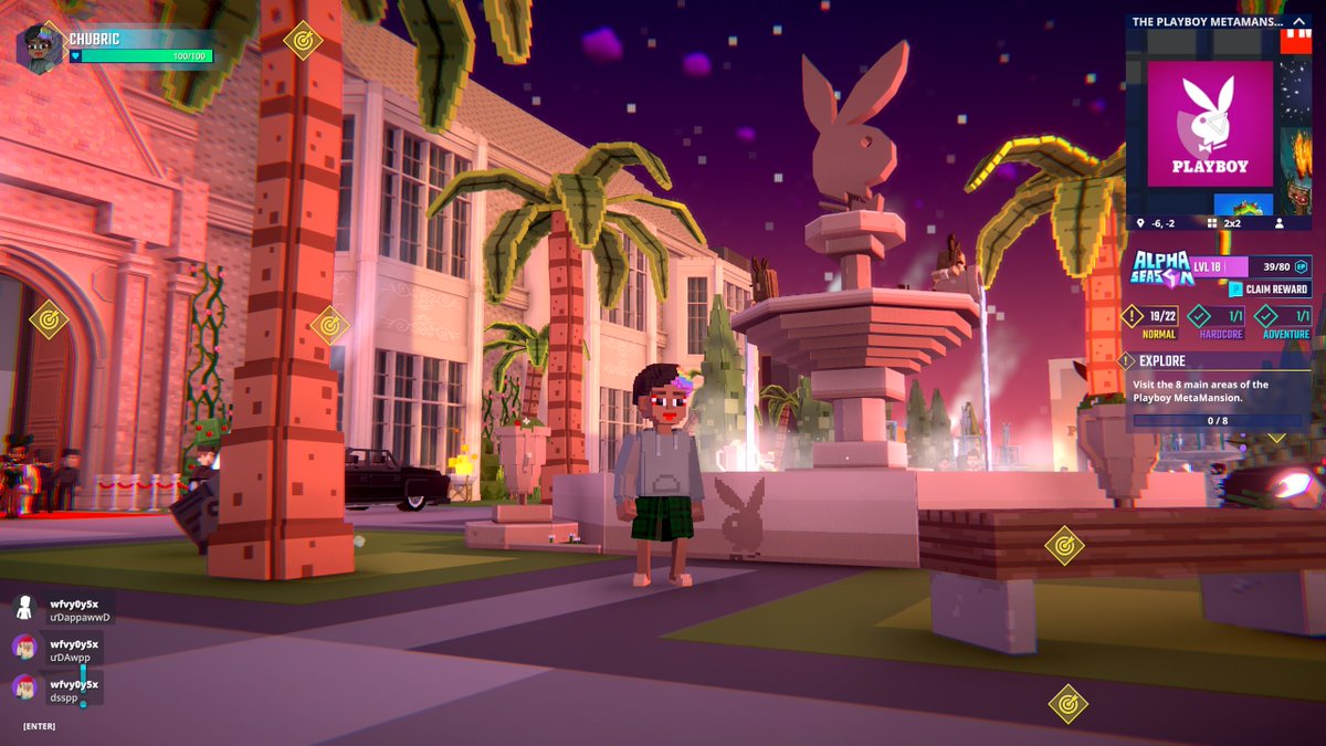 Chillin' by the <a href="/Playboy/">Playboy</a>'s bunny fountain in Metamansion in <a href="/TheSandboxGame/">The Sandbox</a>. Living the luxe life—virtually! 🐰💎 register-landings.sandbox.game/alphaseason4-s… #TheSandbox #AlphaSeason4 #AS4SocialChallenge