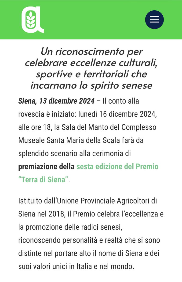 GBGuerri's tweet photo. Vengo da una famiglia di #contadini, primo a non fare quel nobile e duro lavoro. Ricevere un premio dai contadini della mia terra onora i miei #genitori, i miei #nonni, e tutte le generazioni di Guerri e di Anselmi che mi hanno preceduto dando vita alla terra senese. https://t.co/obqh0M8brP