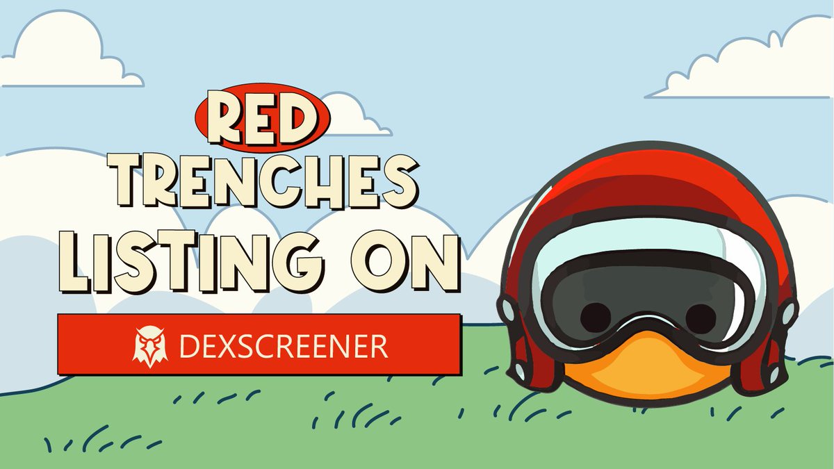 red_trenches's tweet photo. 🚨 RED TRENCHES now listed on DEXSCREENER! 🛡️🔥
Track it, trade it, and stay ahead of the game. Let’s conquer the charts! 📈💪
https://t.co/x8ftldKNce

#RedTrenches #DexScreener #CryptoTrading #DeFi https://t.co/anbZDsCiig