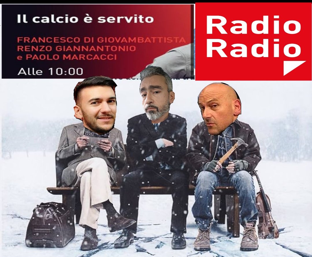 RenzoGiannanto1's tweet photo. Dalle 10:00 alle 13:00 #IlCalcioÈServito si sente solo su @RadioRadioWeb (FM 104.500 - DAB - App - DTT ch.253) con @FradigioRR & @PaoloMarcacci feat. @steagresti #BomberPruzzo @RobMaida #FAspri @il_sarza #StefanoOrsini @MichaelCuomo7 @MarcoGiordano6 @enricocamelio @Erfaina1988 https://t.co/edVaZtZUd9