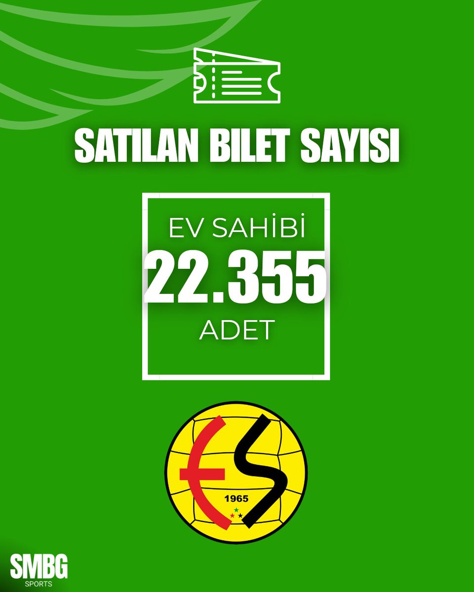 SMBGSPORTS's tweet photo. Eskişehirspor - Manavgat Belediyespor satılan bilet sayısı. https://t.co/uYm11KenG0