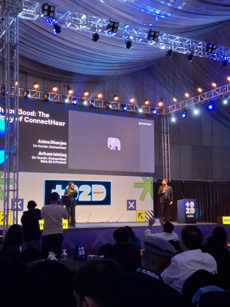 touseefullah4g1's tweet photo. ConnectHear's founders on stage now discussing the potential of tech for good

@LabsKatalyst

#92disrupt #plus92disrupt #forthefounderinyou #katalystlabs https://t.co/TtK4JzOSVF