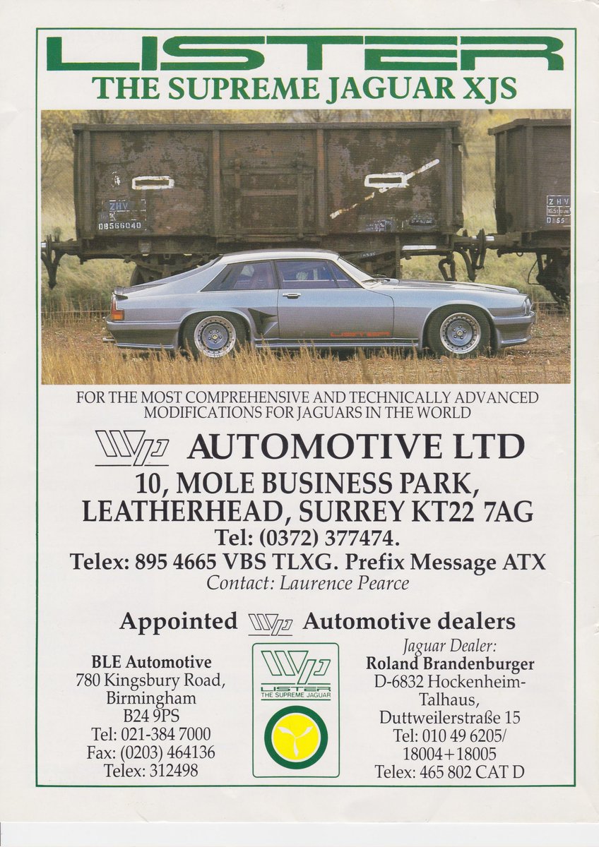 A long time ago in a not so far away galaxy ...well it was 1988 and this advert was in Autocar magazine for a Lister XJ-S with prices ranging from £30k-£60k context wise a new factory car was £30k but it was worth every performance enhancing penny 💥 #lister #xjs #listerxjs