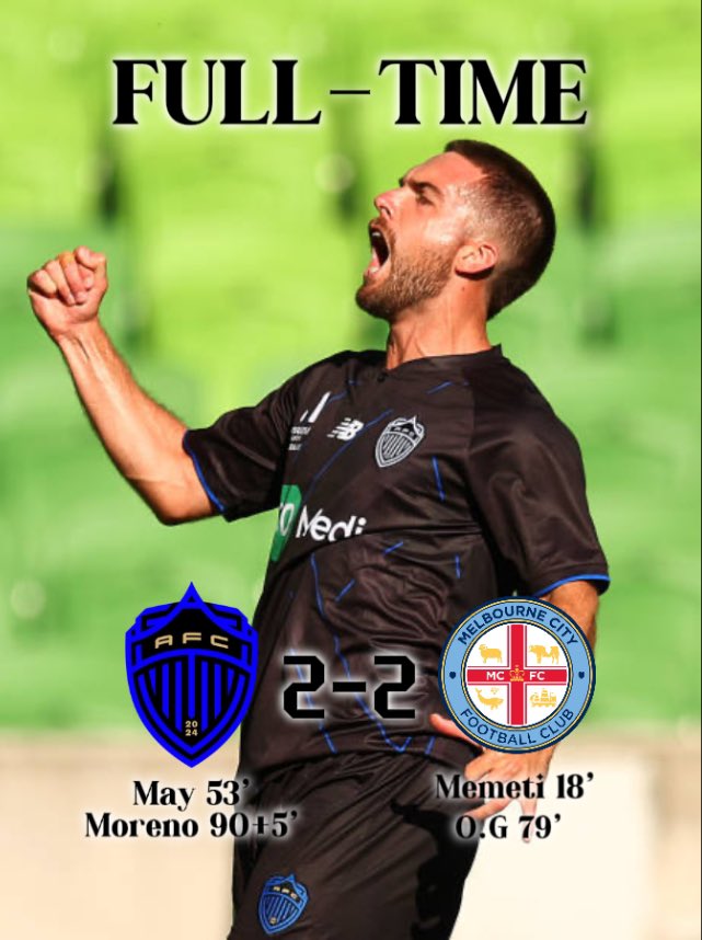 Points shared in Melbourne. ⚔️