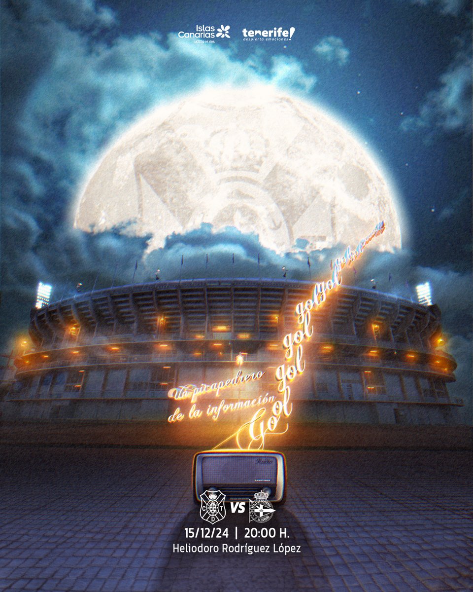 [Previa; 🕗 20:00 horas, 🏟️ #HRL] 

𝗧𝗶𝗲𝗻𝗲 𝗾𝘂𝗲 𝘀𝗲𝗿 𝗵𝗼𝘆 

✍️ clubdeportivotenerife.es/noticias/tiene… 

#TenerifeDépor 📻 <a href="/juancarlos24121/">Juan Carlos Castañeda Baute</a> #AmorEterno