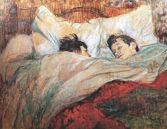A Sunday by Henri de Toulouse-Lautrec