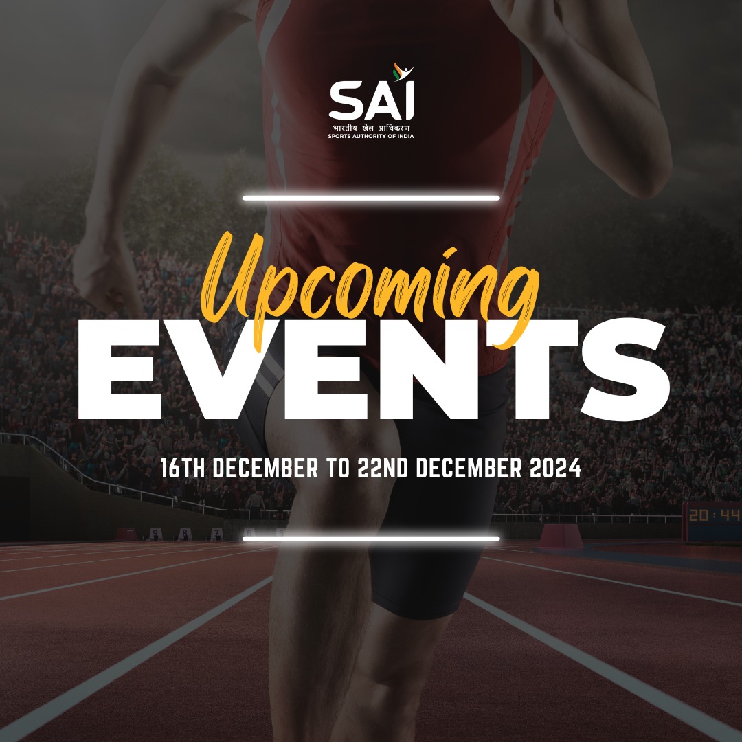 Media_SAI's tweet image. Mark your calendars🗓️!

Exciting events are on the horizon as our athletes gear up for stellar performances.  

Take a look at the schedule &amp;amp; stay tuned for updates🤩

#Cheer4Bharat #Sports #IndianSports #Champions #GamesOn #UpcomingEvents