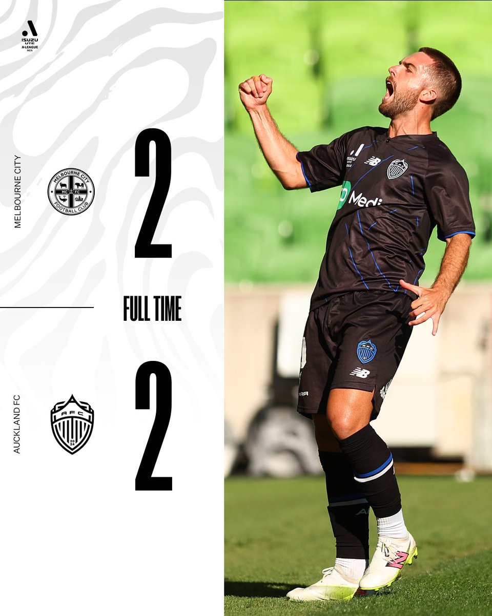 Match nul arraché à la dernière minute 💪🔥 

#AucklandFC