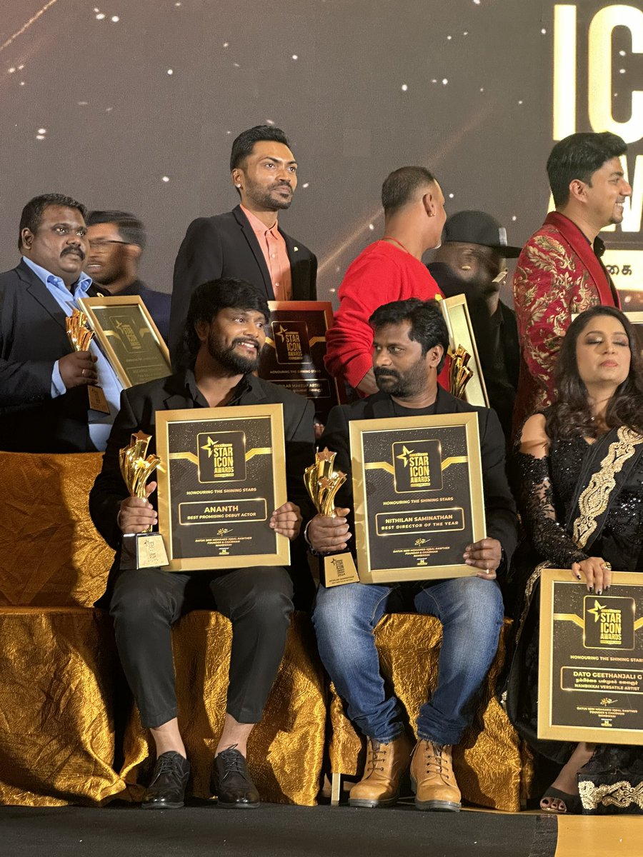 Ananth (@actorananth) on Twitter photo All in Good time 🧿 It was a absolute pleasure to be in stage amidst legendary <a href="/khushsundar/">KhushbuSundar</a> Mam , Stunning as ever ! And <a href="/Dir_Nithilan/">Nithilan Saminathan</a> a sensation - Anna , loved meeting you and sharing stage with you was a great honour ❤️
Thank you #NanbanOruvanVanthaPiragu #MeesayaMurukku All in Good time 🧿 It was a absolute pleasure to be in stage amidst legendary <a href="/khushsundar/">KhushbuSundar</a> Mam , Stunning as ever ! And <a href="/Dir_Nithilan/">Nithilan Saminathan</a> a sensation - Anna , loved meeting you and sharing stage with you was a great honour ❤️
Thank you #NanbanOruvanVanthaPiragu #MeesayaMurukku