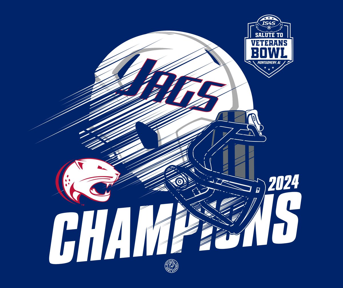 Team IP (@teamip) on Twitter photo Congratulations to <a href="/SouthAlabamaFB/">South Alabama Football ๐</a> for their win at the <a href="/Salute2VetsBowl/">IS4S Salute to Veterans Bowl</a>! ๐๐
Purchase champion merch here: veteransbowl.shop Congratulations to <a href="/SouthAlabamaFB/">South Alabama Football ๐</a> for their win at the <a href="/Salute2VetsBowl/">IS4S Salute to Veterans Bowl</a>! ๐๐
Purchase champion merch here: veteransbowl.shop