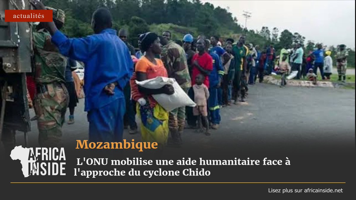 Africainside_dz's tweet photo. Mozambique : L'ONU mobilise une aide humanitaire face à l'approche du cyclone Chido
Les détails : https://t.co/ZrsSqfftwK
#Afrique #Africainside #Mozambique #L_ONU #cyclone_Chido #L_ONU_mobilise_une_aide_humanitaire_face_à_l_approche_du_cyclone_Chido https://t.co/UsABTe7W9t