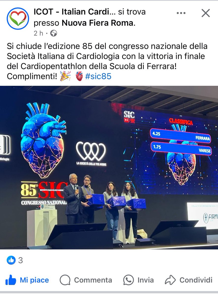 Christmas miracle 🎄🎅 congratulations to the fellow of the  Cardiology School of #UniFE