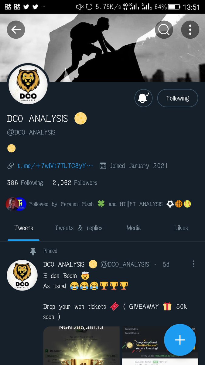 AugustineObinn5's tweet photo. @DCO_ANALYSIS @39billion 08132227808
Sporty id
Thanks boss hope I Win today https://t.co/ui9vtY1KRK