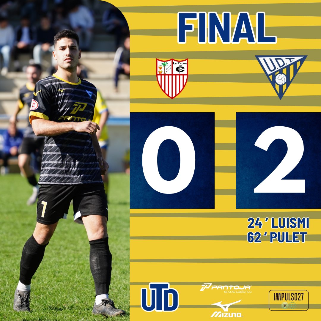 UD_Tomares's tweet photo. ⏰95’ #LPCF 0️⃣ 🆚 2️⃣ #UDT
¡Final del partido en La Palma!
#MeQuedoContigo #LPCFvsUDT https://t.co/Dc0rHBWmMJ