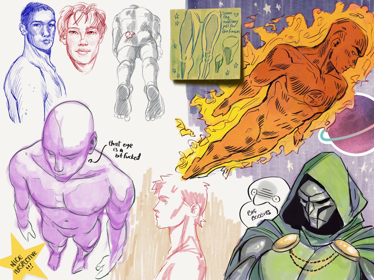 mercsspider's tweet image. sketchbook page day 1