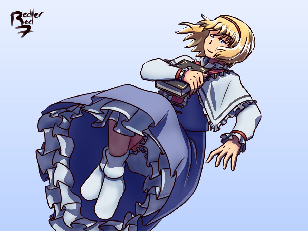 Doll Enthusiast in a Blue Void
Where DOES PCB stage 3 take place?
The pose is based on the way Alice seems to lift and cross her legs in her boss sprite whenever she moves around
Drawing Every PCB character, part 7/15
#Touhou #AliceMargatroid #東方Project #アリス・マーガトロイド