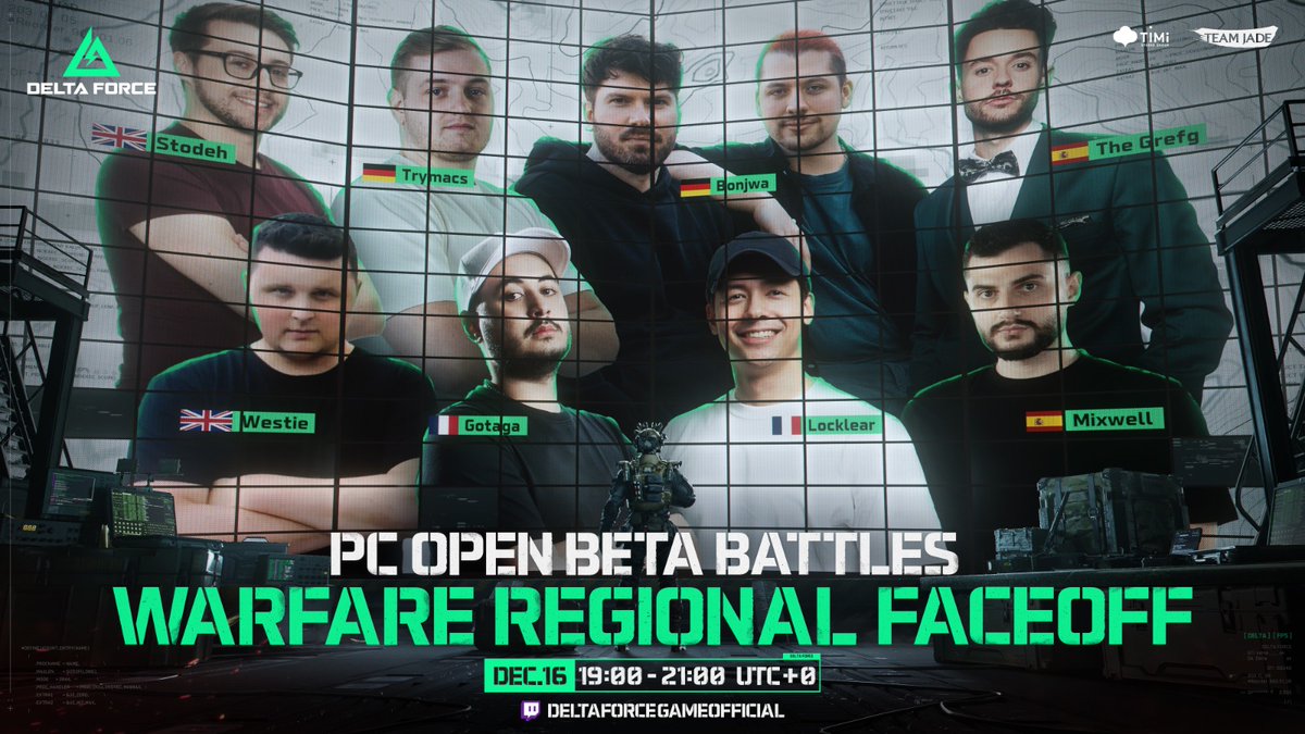 Moin, wir zocken beim  #DeltaForce Streamer Showdown Event am 16.12. um 20:00 Uhr mit, dem globalen Launch des Games! Unsere Gegner werden 128 internationale Streamer. Schaut rein + holt euch das Game kostenlos hier: bit.ly/DeltaForce-Try… #DFPartner #DeltaForcePCLaunch #gaming