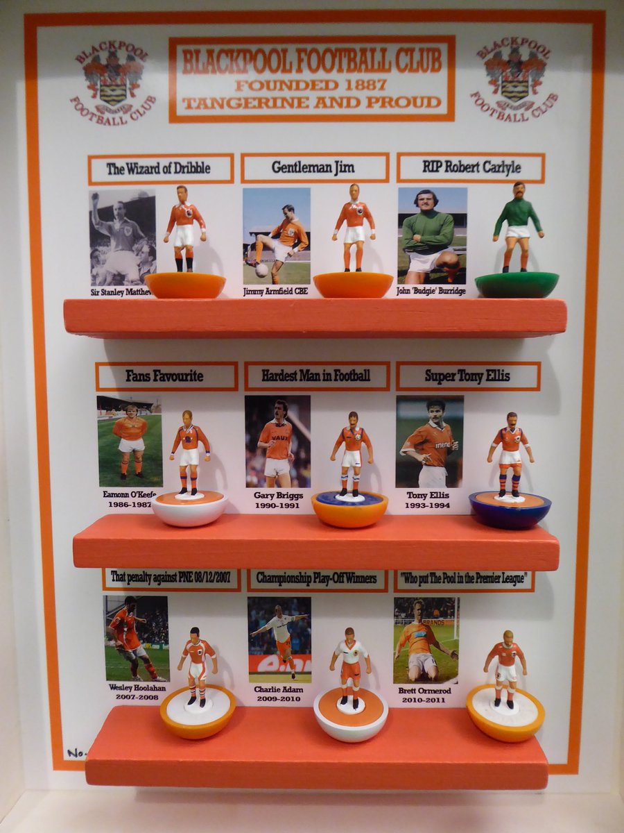 helcol123subbu1's tweet image. 10 days to Christmas. What better time for the @helcol123subbu1 top 10 frames produced by number this year? In joint 10th Blackpool FC with a variety of subbuteo artwork frames #blackpoolfc #tangerines #seasiders #pool 
Thanks Seasiders fans. @MuckersThe  @_INOIT @BackHenryStreet
