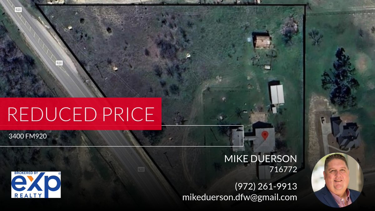 📍 Reduced Price 📍 This recently reduced home at 3400 Fm920 in Weatherford won't last long, so, don't wait to set up a showing! Reach out here or at (972) 261-9913 for more information! homeforsale.at/3400_FM920_e0l…