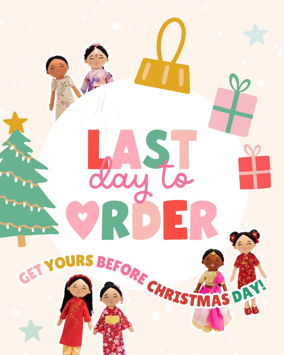⏳ HOURS REMAINING! TODAY IS THE LAST DAY! ⏳
Don’t miss out—ORDER TODAY for Christmas delivery! 🎄

Joeydolls aren’t just toys, they’re a celebration of diversity &amp; inclusion.

🛒 Order now: joeydolls.com/shop/

#Joeydolls #InclusiveToys #HolidayGiftsForKids #ShopSmall