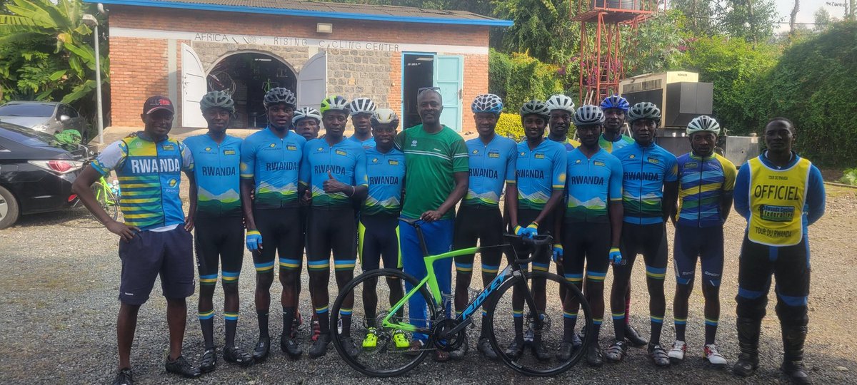 DidierMbappe's tweet photo. The third week is done with the national team training camp for 2025 season. Today, we took a nice photo,including the staff  @Sempoma1 #Obed #Ruhumuriza 
Let's say thanks for all the people staying behind this,especially @Rwanda_Sports @cyclingrwanda @arccRwanda @CyclistsRwanda https://t.co/pyue446XWI