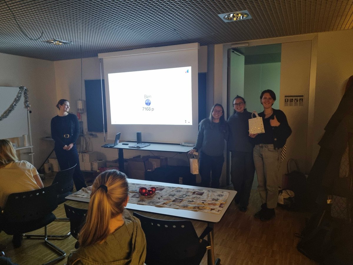 wins_ethzurich's tweet image. 🎄✨ Last week, we kicked off the holiday season with a cozy Christmas Party! 🎉
A big congratulations to our three pub quiz winners—Benedetta, Katharina, and Nina! 🏆🎉
Stay tuned for more events in the new year, and happy holidays from all of us at WiNS! 🎁❄️