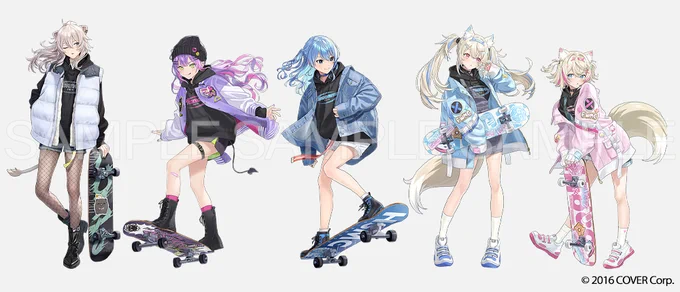 『hololive Seasonal Days』の「ウィンターストリート」にて 獅白ぼたんさん、常闇トワさん、星街すいせいさん、フワワ・アビスガードさん、モココ・アビスガードさんのビジュアルを担当させていただきました。大変光栄な機会をいただきありがとうございます!どうぞよろしくお願いいたします 