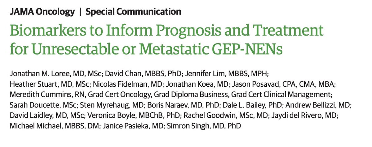HalletJulie's tweet photo. My🔝10📝of2⃣0⃣2⃣4⃣(cont'd)

Guidance on biomarkers🧬 for #NETs🦓 @JAMAOnc by @NANETS1 & CommNETs
▪️Few are treatment-informing
▫️Most need further research, including NGS, TMB, NETPET score

Which markers do #NETologists currently use?🤔 https://t.co/FQ9otGpby1