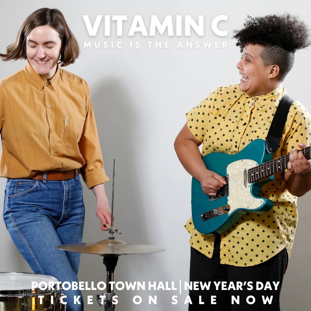VicGalloway's tweet photo. 🍋 VITAMIN C 🍋 1st January 2025, Portobello Town Hall 🍋 @edhogmanay 

🍋 'Music is the Answer' 
🍋 @the_vaselines LIVE 
🍋 @sacredpawsltd LIVE 
🍋 @thedjangos DJ Set 
🍋 Andy Wake @n0b0daddy &amp; I hosts

🍋 Tickets 🎟 £25 (&amp; bf) https://t.co/RTYNIdRRyt

🍋 See you there pals! 🍋 https://t.co/HxxvI3PqSP