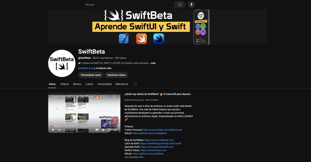 AlbertMoral's tweet image. Four years ago, I posted my first video on my YouTube channel, @SwiftBeta_

Time flies 🫶